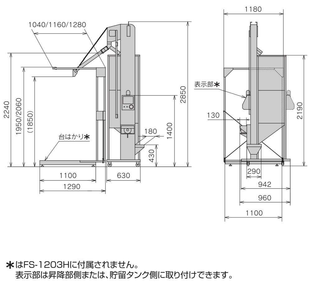 2021年レディースファッション福袋 タイガーカワシマ オプション部品 フレコンメイト用オプション スタンド式シュート HFS-118 法人様限定 