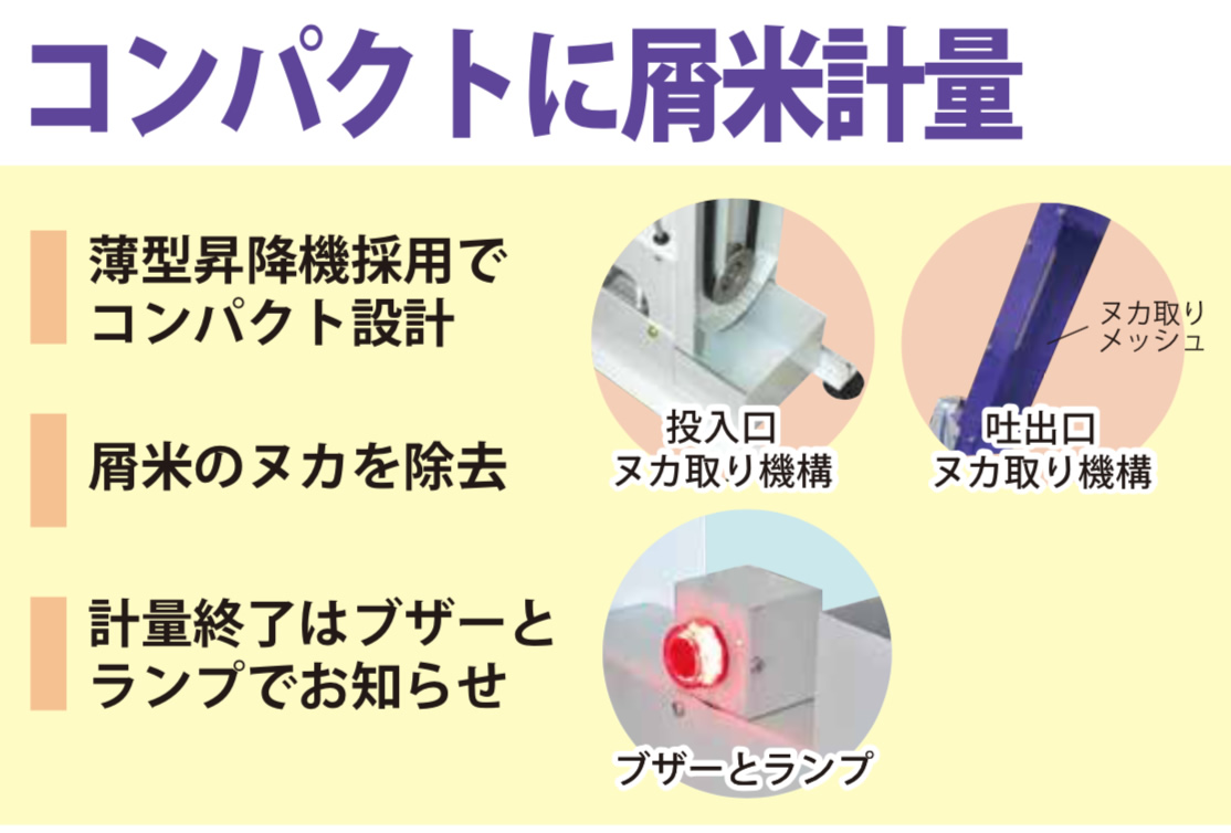 スリムパック（屑米計量機） | 秋商品,トップに表示 | タイガーカワシマ